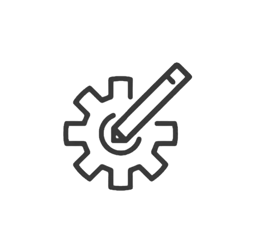 Pen and Cog-Wheel